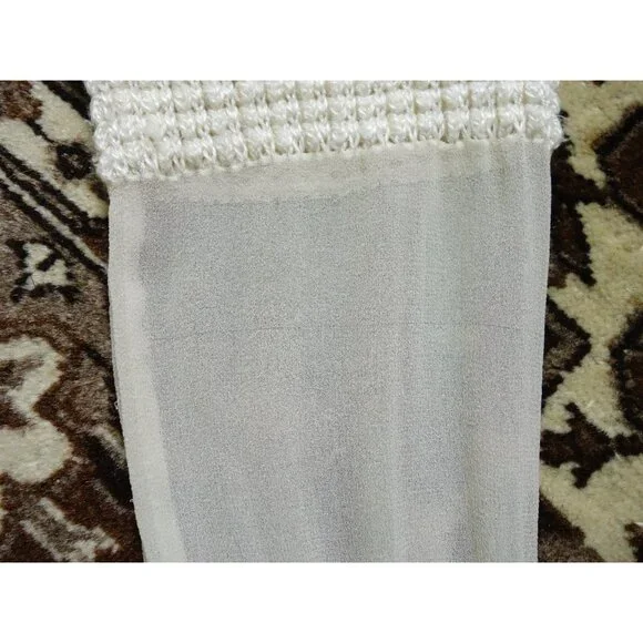Gary Graham Ivory Cotton Silk Drop Shoulder Boxy 3/4 Sleeve Sweater sz P XS - Picture 6 of 6